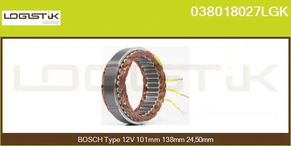 Stator, alternator (038018027LGK)