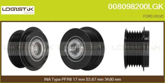 Belt Pulley, alternator (008098200LGK)