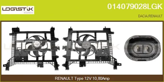 Electric Motor, radiator fan (014079028LGK)