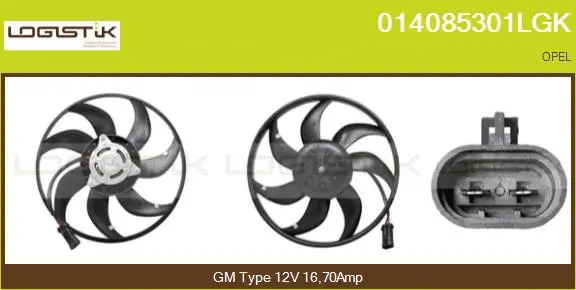 Fan, engine cooling (014085301LGK)