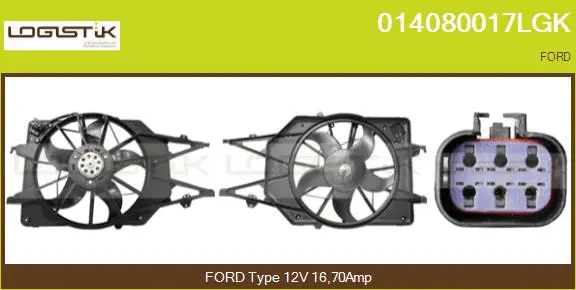 Electric Motor, radiator fan (014080017LGK)