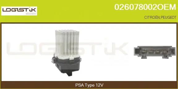 Resistor, interior blower (026078002OEM)