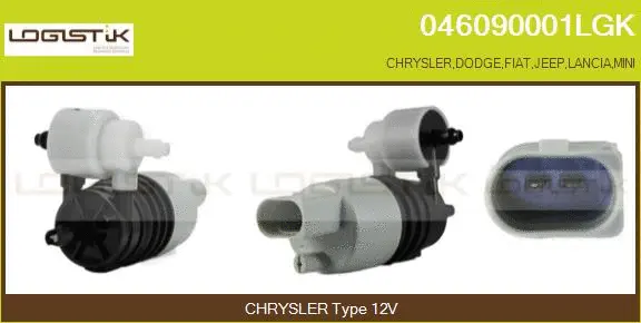 Washer Fluid Pump, window cleaning (046090001LGK)