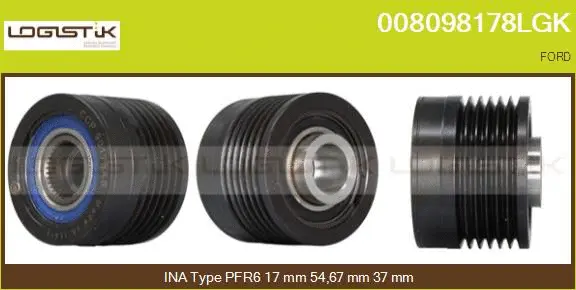 Belt Pulley, alternator (008098178LGK)