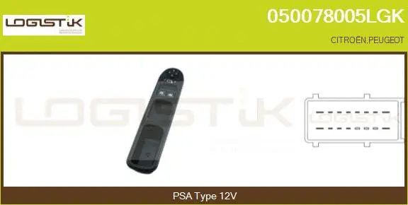 Switch, window regulator (050078005LGK)