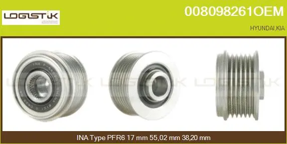 Belt Pulley, alternator (008098261OEM)