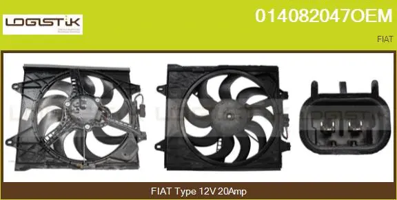 Electric Motor, radiator fan (014082047OEM)