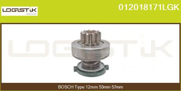 Pinion, starter (012018171LGK)