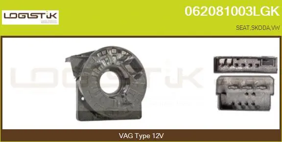 Clockspring, airbag (062081003LGK)