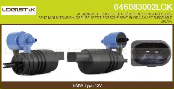 Washer Fluid Pump, window cleaning (046083002LGK)