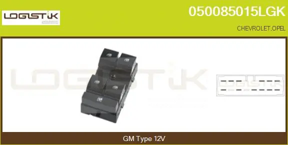 Switch, window regulator (050085015LGK)