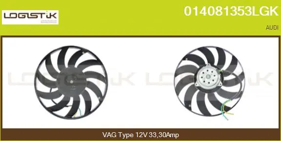 Fan, engine cooling (014081353LGK)