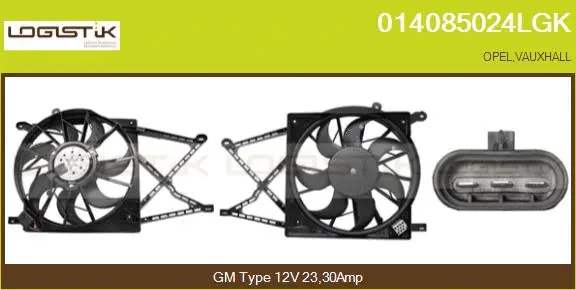Electric Motor, radiator fan (014085024LGK)