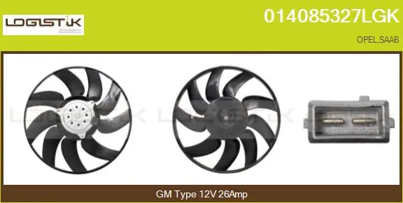 Fan, engine cooling (014085327LGK)