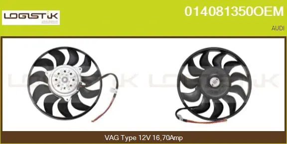Fan, engine cooling (014081350OEM)