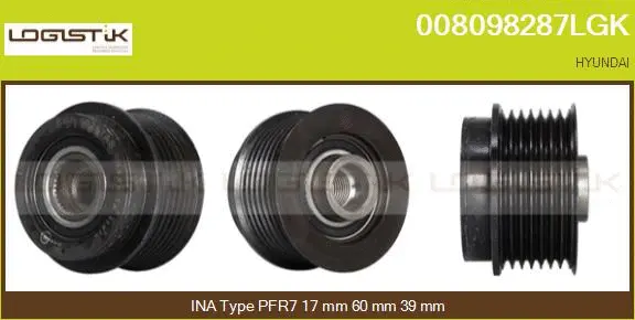 Belt Pulley, alternator (008098287LGK)