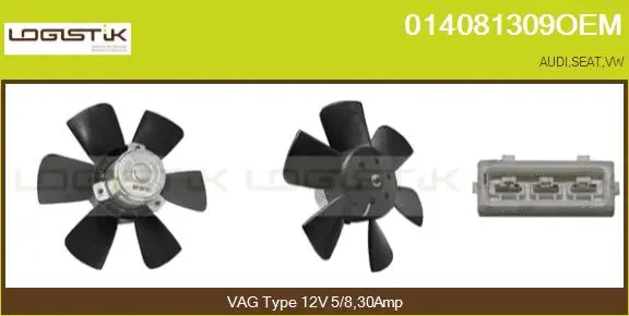 Fan, engine cooling (014081309OEM)