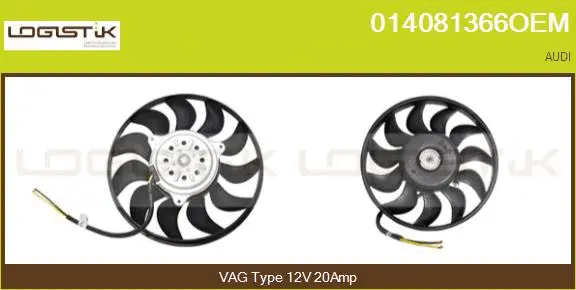 Fan, engine cooling (014081366OEM)