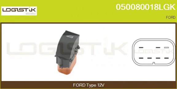 Switch, window regulator (050080018LGK)