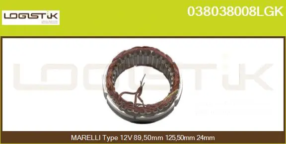Stator, alternator (038038008LGK)
