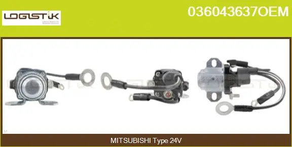 Solenoid Switch, starter (036043637OEM)