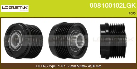 Belt Pulley, alternator (008100102LGK)