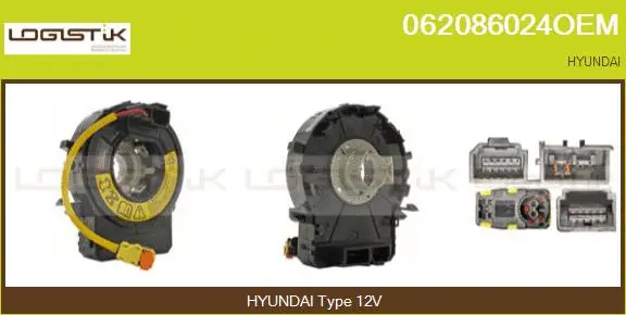 Clockspring, airbag (062086024OEM)