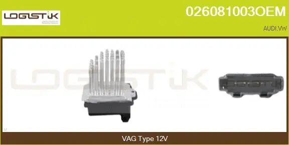 Resistor, interior blower (026081003OEM)