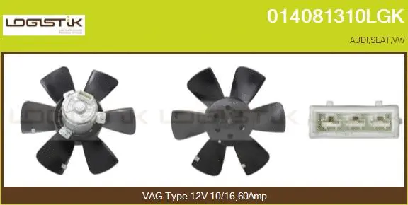 Fan, engine cooling (014081310LGK)