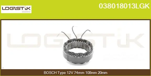 Stator, alternator (038018013LGK)