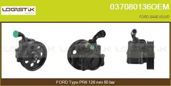 Hydraulic Pump, steering (037080136OEM)