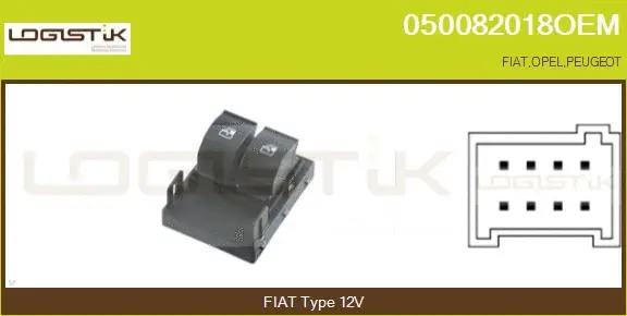 Switch, window regulator (050082018OEM)