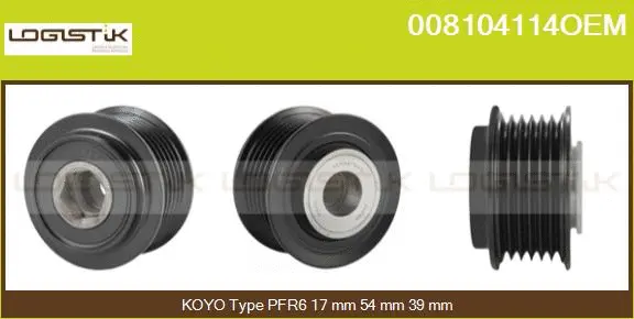 Belt Pulley, alternator (008104114OEM)