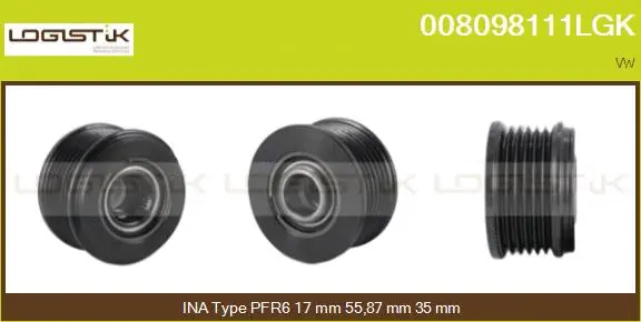 Belt Pulley, alternator (008098111LGK)