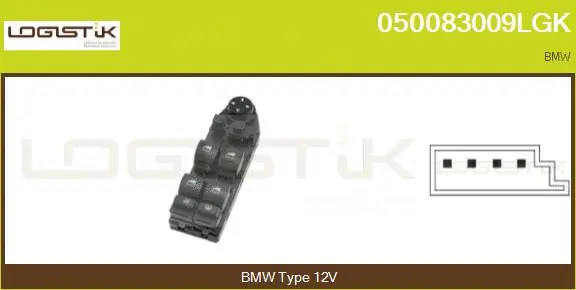Switch, window regulator (050083009LGK)
