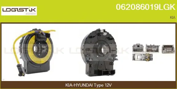 Clockspring, airbag (062086019LGK)