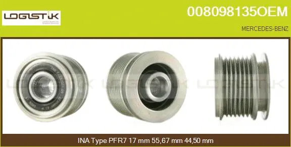 Belt Pulley, alternator (008098135OEM)