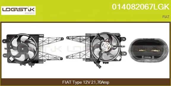 Electric Motor, radiator fan (014082067LGK)