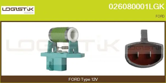 Series resistor, electric motor (radiator fan) (026080001LGK)