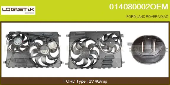 Electric Motor, radiator fan (014080002OEM)
