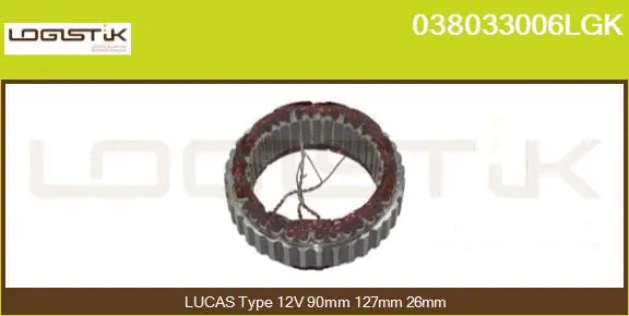 Stator, alternator (038033006LGK)