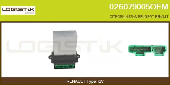Resistor, interior blower (026079005OEM)