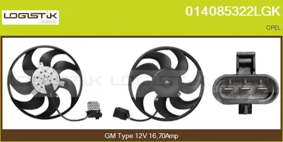 Fan, engine cooling (014085322LGK)