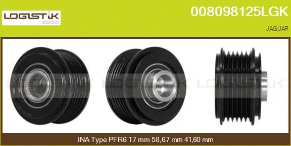 Belt Pulley, alternator (008098125LGK)