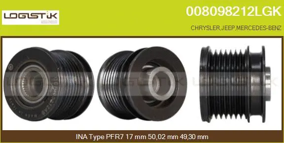 Belt Pulley, alternator (008098212LGK)
