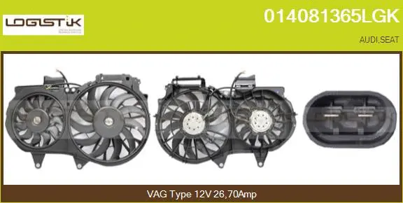 Fan, engine cooling (014081365LGK)