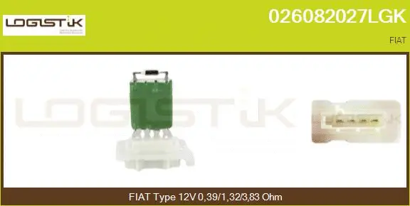 Resistor, interior blower (026082027LGK)