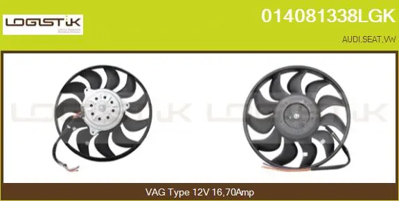 Fan, engine cooling (014081338LGK)