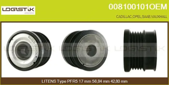 Belt Pulley, alternator (008100101OEM)