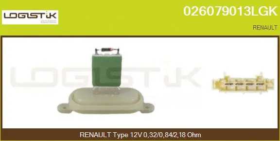 Resistor, interior blower (026079013LGK)